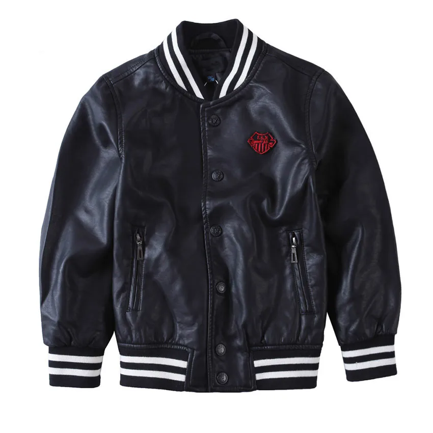 

KIDS Boys Jackets & Coat Children Outerwear Kids leather Jackets boys Coat Long Sleeve 2018 sping Autumn Brand Children