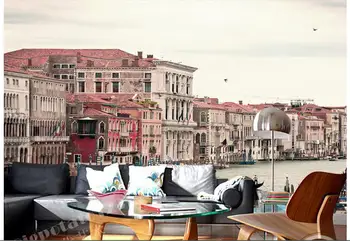 

3d wallpaper custom photo non-woven mural wall sticker 3 d Romantic Venice port painting picture room wallpaper for walls 3d