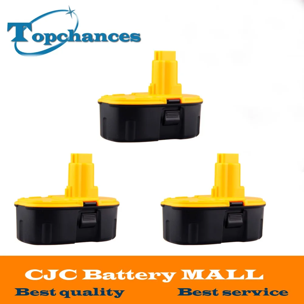 

Newest 3PCS 18V 2000mAh Ni-CD Rechargeable Battery for DEWALT DC DW Series DC9096 DE9039 DE9095 DE9096 DE9503 DW9095 DW9096