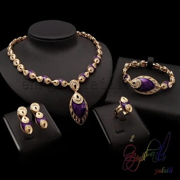 

Yulaili with ethnic feelings series high quality four jewelry sets several colour style in anniversary for women