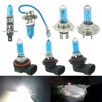 

1Pcs Super Bright Halogen Bulbs H1 H3 H4 H7 H11 9005 HB3 9006 HB4 100W 12V 5000K Car Headlight Fog Lights Driving Lamp White