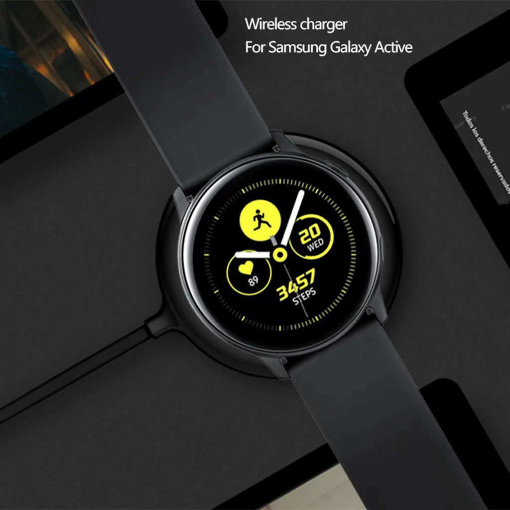 Беспроводное быстрое зарядное устройство для Samsung Galaxy Watch активное автомобильное