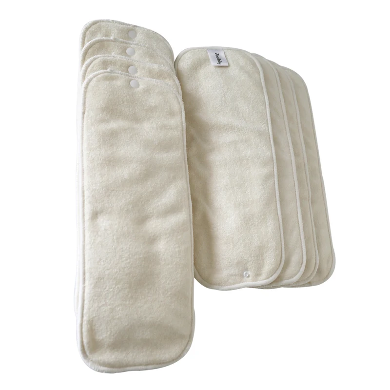 

JinoBaby Natural Bamboo Couche Lavable Reusable Nappies Super Absorbency Breathable Bamboo Inserts