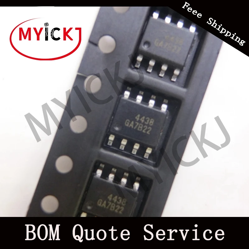 

10pcs AO4438 IC CHIP MOSFET N-CH 60V 8.2A 8-SOIC 4438