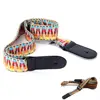 Correa de ukelele de guitarra trenzada hecha a mano de estilo nacional, correas de transporte de guitarra ajustables de colores con extremos de cuero PU ► Foto 1/6