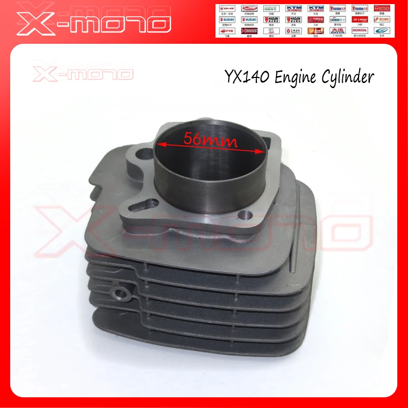 

YX140 Engine 56mm Bore Cylinder Fit YX 140cc Pitster SSR YCF IMR Dirt Pit Bike