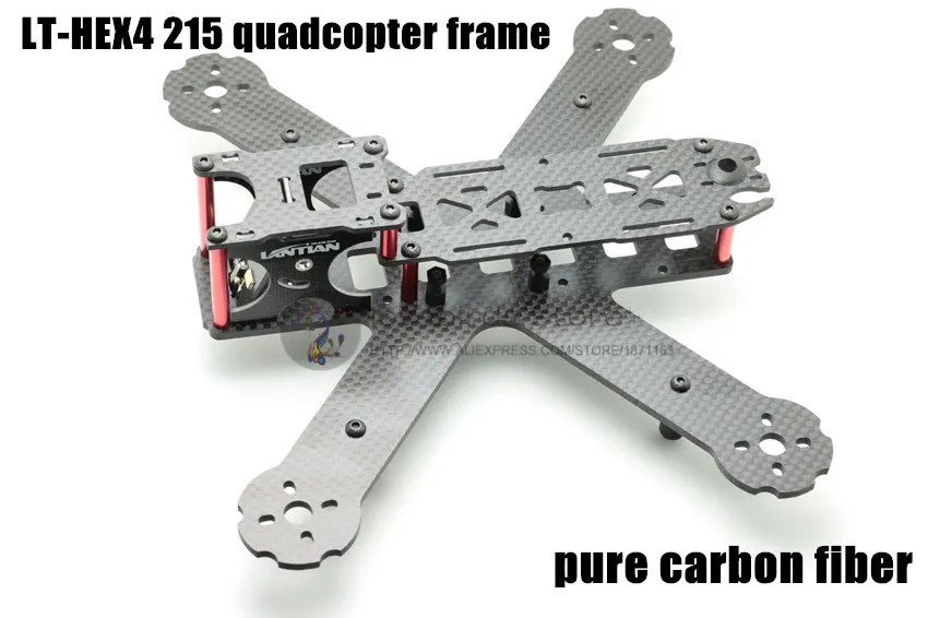 DIY mini drone pure carbon fiber racing quadcopter frame LT HEX4 215