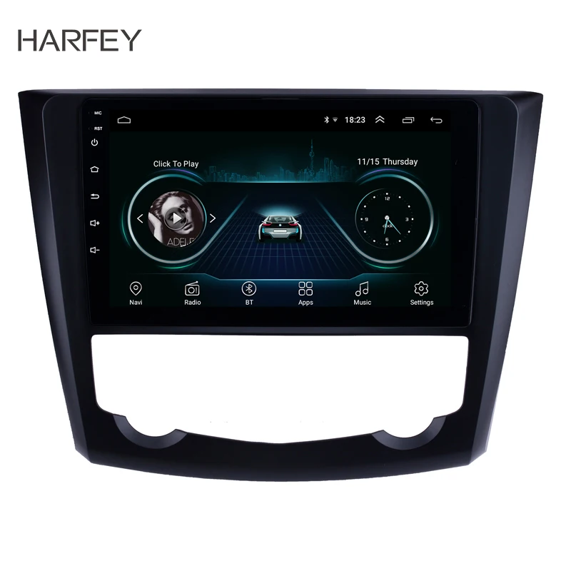 Автомобильный мультимедийный плеер Harfey проигрыватель на Android 9 1 с &quotэкраном