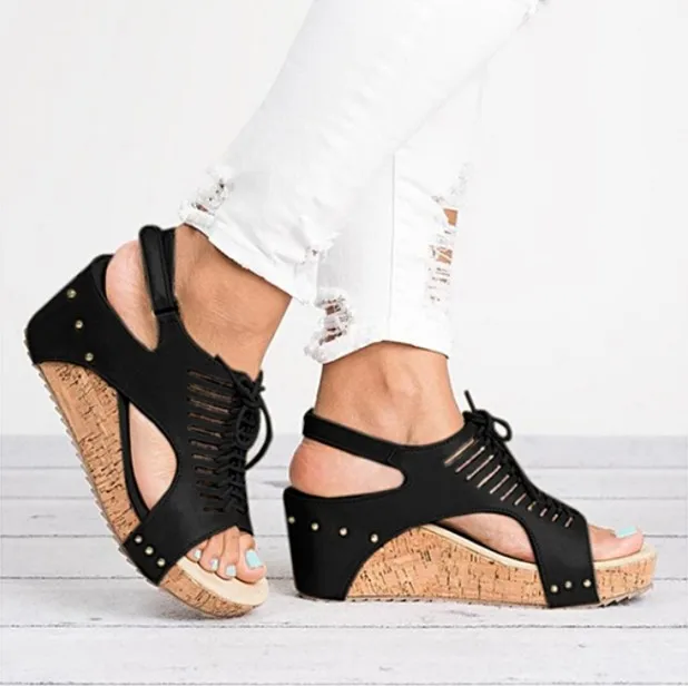 

OLOMM Platform Sandals Wedges Shoes For Women Heels Sandalias Mujer Summer Shoes Clog Womens Espadrilles Gladiator Women Sandals