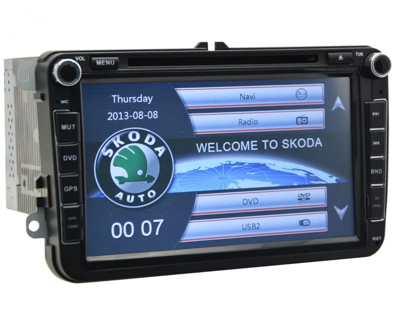 2 DIN Автомобильный мультимедийный dvd-плеер с gps навигационной системой для Skoda Fabia Praktic Roomster Octavia Yeti Superb головное устройство стерео