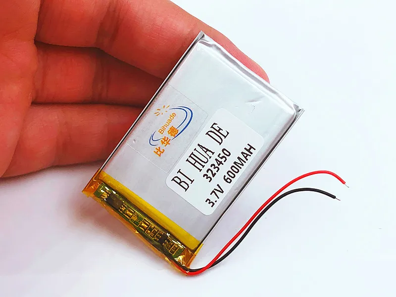 Электронная книга перезаряжаемая батарея 323450 600 мАч литий-полимерная батарея 3,7 в для gps MP3 MP4 MP5 DVD psp игрушка регистратор вождения