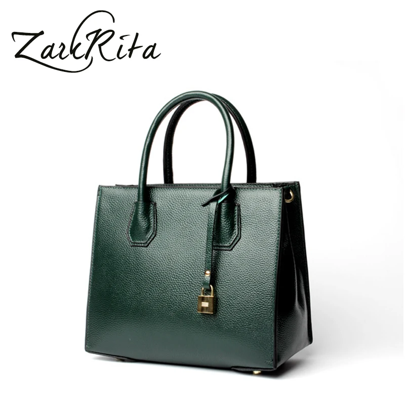 ZackRita Women Designer Handbags Brand Genuine Leather Top Handle Work Large Tote Ladies ...