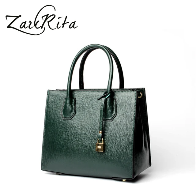 Zackrita Women Designer Handbags Brand Genuine Leather Top Handle Zackrita Women Designer Handbags Brand Genuine Leather Top Handle Work Large Tote Las Messenger Bags Single