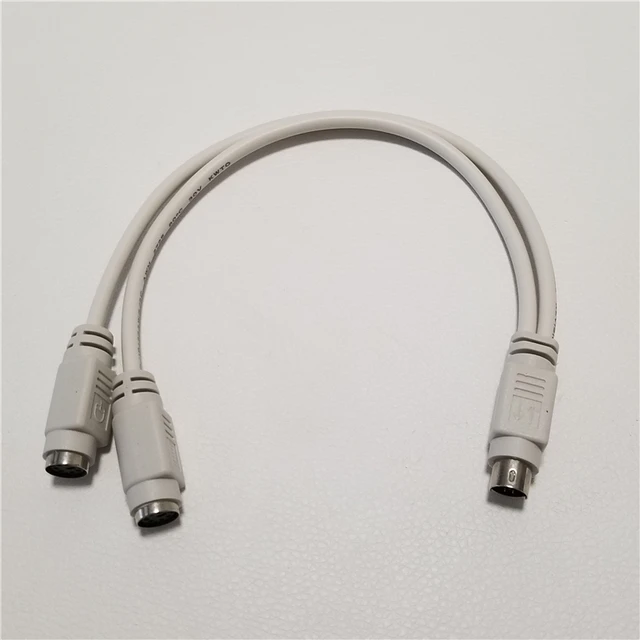 Motherboard PS2 PS/2 1 to 2 Splitter Adapter Cable for Mouse Keyboard IC Card Reader Laser Scanner