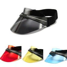 Новинка, женские спортивные кепки, Кепка с козырьком от солнца, прозрачный пластик, ПВХ, Солнцезащитная шляпа, козырек, шапки для велосипеда, пешего туризма, Солнцезащитная шляпа