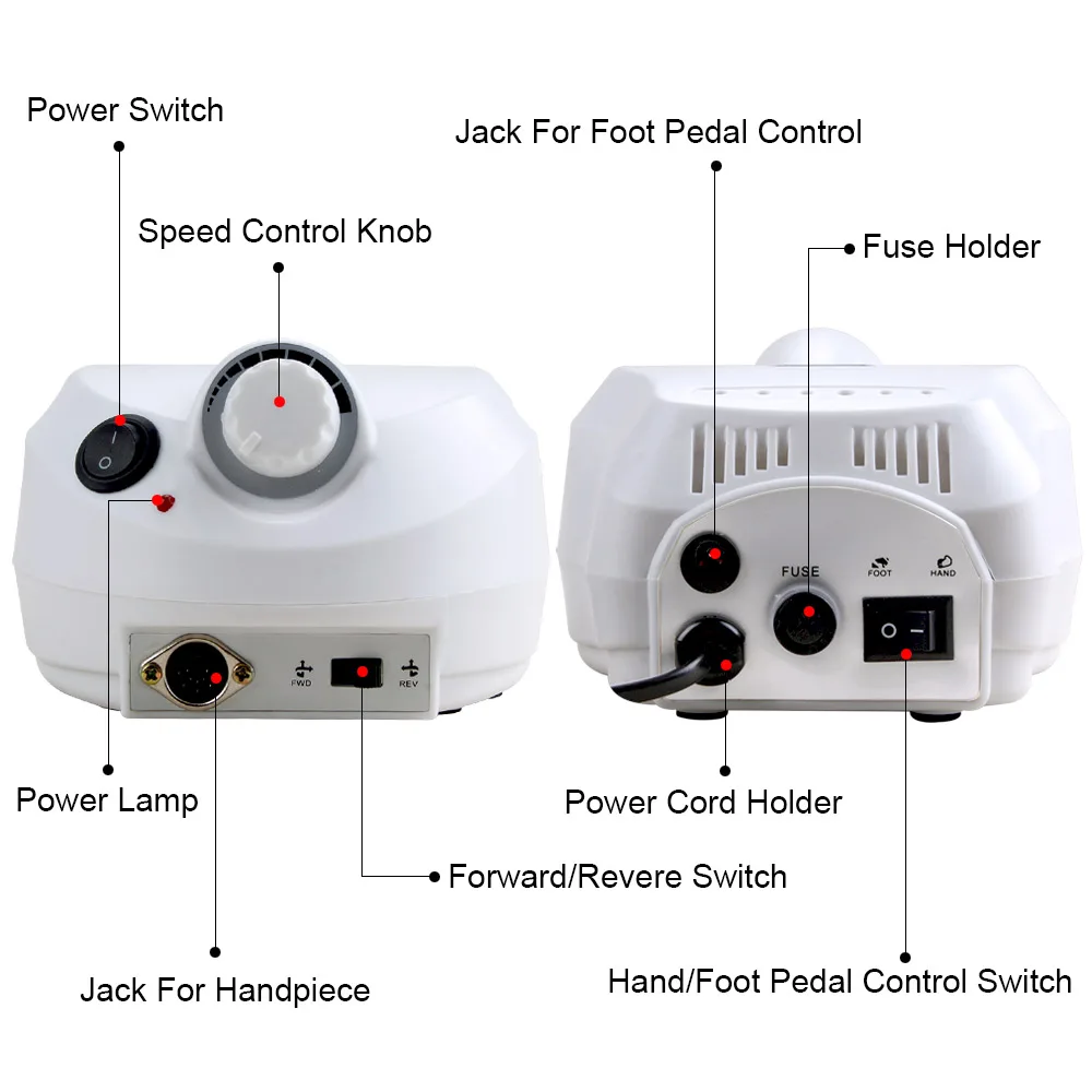 Ceny 30000RPM profesjonalny aparat maszynowy do zestaw do manicure i pedicure elektryczny plik z nożem wiertarka do paznokci Art polerka Tool Bit
