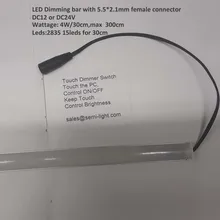 30 см/шт. сенсорный диммер Светодиодные Жесткая 5 шт./лот SMD2835 120 светодиодов/м Светодиодная лента