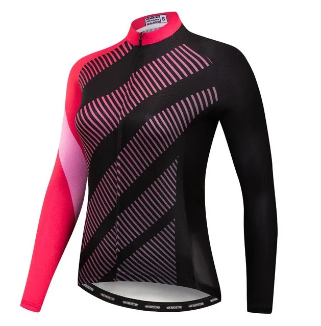 Женская футболка с длинным рукавом для езды на велосипеде с изображением кошек, одежда для горного велосипеда, рубашка для горного велосипеда Ropa Ciclismo, спортивная блузка, топ, Осенний розовый цвет - Цвет: 27