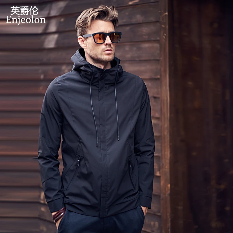 Enjeolon 2020 Autumn Winter Bomber Jacket Men Windbreaker Mens Jackets Coats Streetwear Cotton Padded Jacket Men Clothes JK0324 Enjeolon 2020 Autumn Winter Bomber Jacket Men Windbreaker Mens Jackets Coats Streetwear Cotton Padded Jacket Men Clothes JK0324