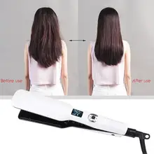 Профессиональный турмалиновый Керамический выпрямитель для волос с европейской вилкой, ЖК-дисплей, выпрямление волос, Плойка для завивки, ЖК-дисплей, горячая Распродажа