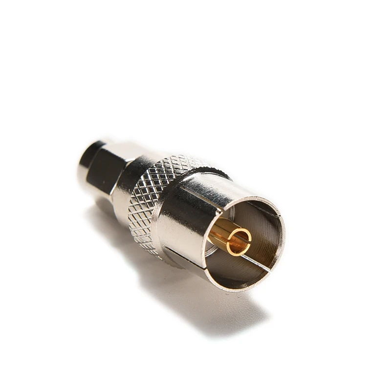 Прямой адаптер IEC PAL DVB T TV jack к SMA plug|Компьютерные кабели и разъемы| |