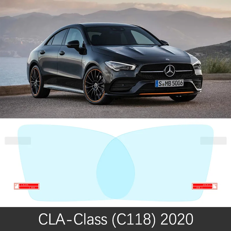 Для Mercedes Benz CLA Class C117 C118 2013- противотуманная пленка крышка зеркало заднего вида аксессуары для CLA180 200 220 250 AMG CLA200 - Название цвета: CLA-Class C118 2020