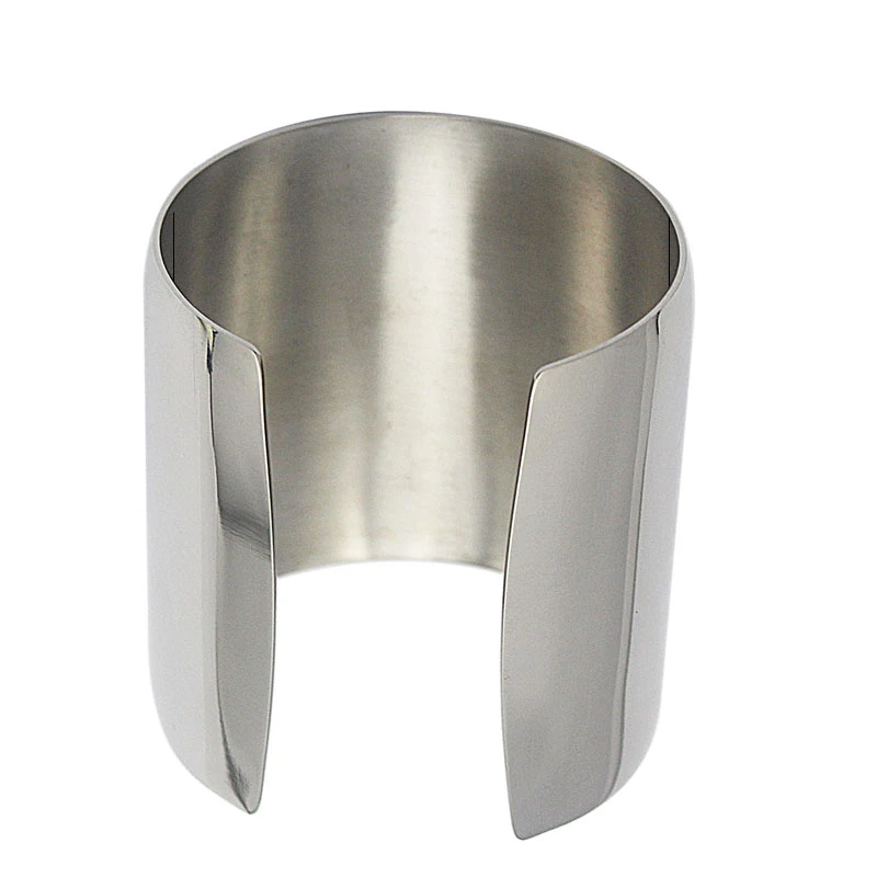 Trendy Cuff Bangles For Women Stainless Steel Gold Silver Color Rainbow Brand Present Wristband Bracelet Punk Jewelry 5