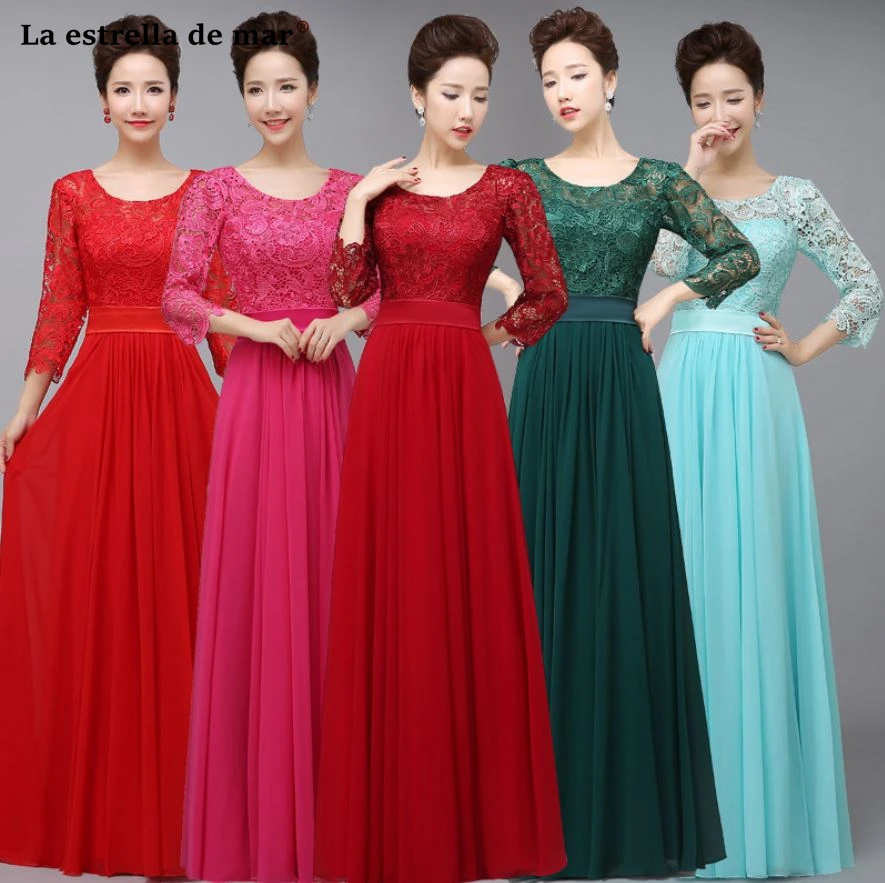 Robe Demoiselle D'honneur Новое Кружевное платье из шифона с короткими рукавами