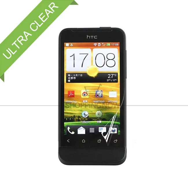 Экран пленка для htc one v t320e глянцевый экран гвардии жк-экран протектор с розничной