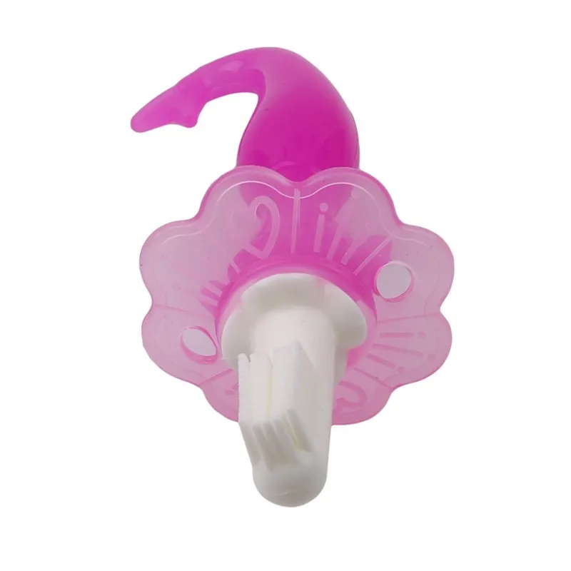 Безопасная силиконовая детская зубная щетка в форме русалки, Мультяшные детские товары, Мягкая зубная щетка, силиконовая игрушечная зубная щетка