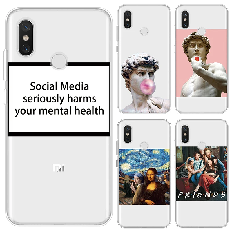 

Soft TPU Funda Coque For Xiaomi Redmi Mi Note 5A 5 5X 5S 6 6X 7 8 Pro A2 Lite SE 9 Explorer Mix 2 2S 3 Play Pocophone F1 A1 Case