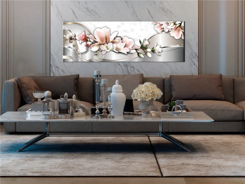 Картины на холсте домашний декор 1 шт. узор магнолии живопись для гостиной орхидеи цветы плакат мода Поп настенное искусство