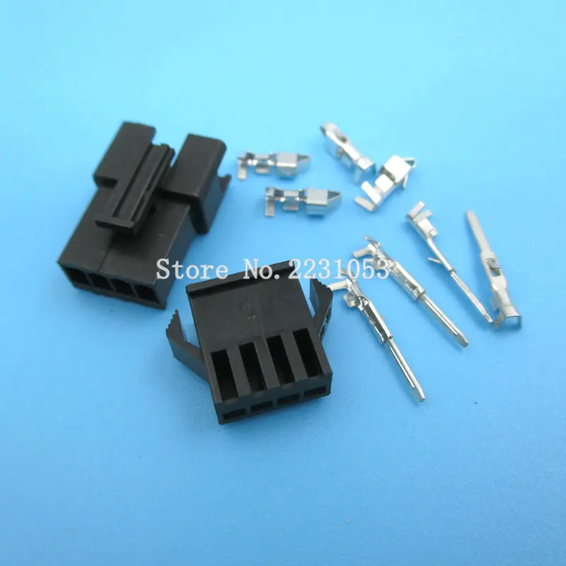 

10 Sets SM-2.54mm Pitch 4p Female and Male Header Connectors Adaptor Plug SM2.54-4P