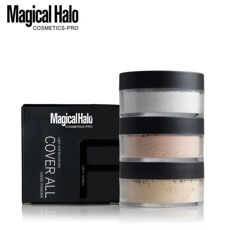 

2017 Magical Halo Powder Loose Foundation Makeup Oil-control Bottle Luxury Sweat-Proof Powder 55g