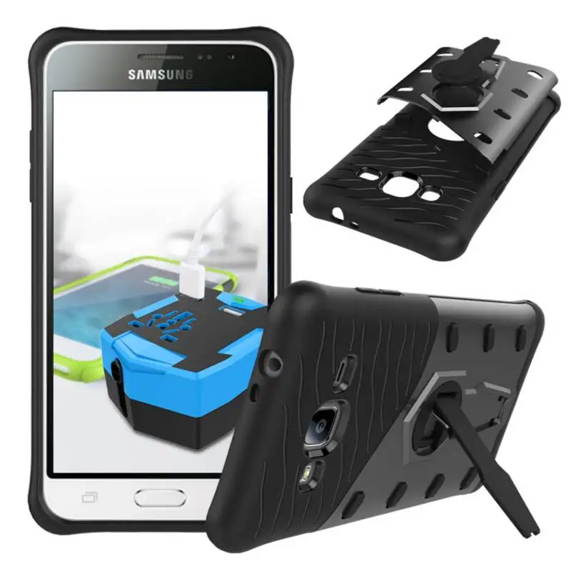 Для Samsung Galaxy J3 Случае J320 J320F Heavy Duty Броня Прочный противоударный Силиконовые Hard Cover