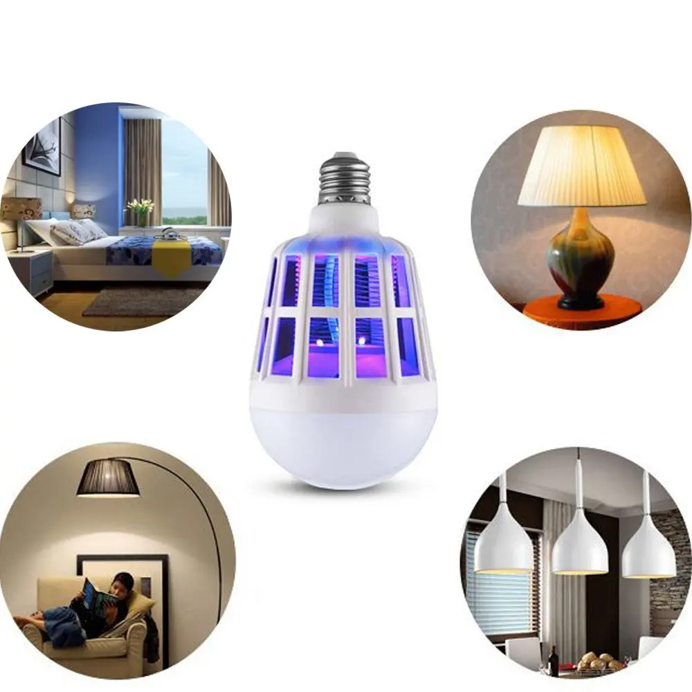 

E27 electric Mosquito killer mosquito killer Lamp Photocatalysis mute home LED bug zapper insect trap Radiationless for Living