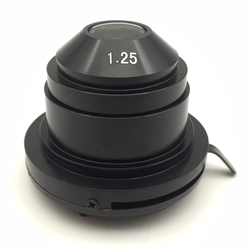 

Biological Microscope Abbe Condenser Collecting Mirror Lens1.25 37 mm Microscope Parts Accessory