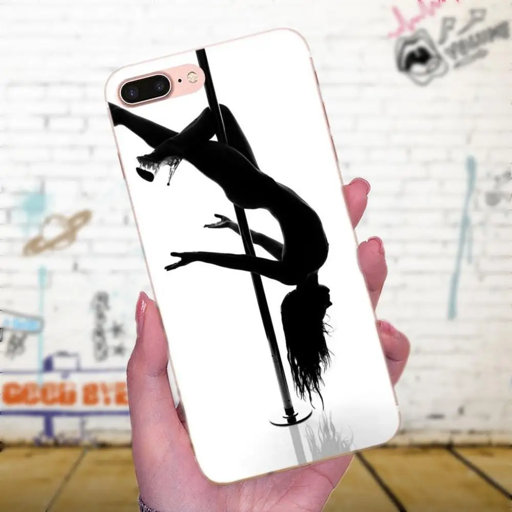 Для танца на шесте занятий фитнесом рисунок из ТПУ для Huawei Mate 7 8 9 10 20 P8 P9 P10 P20 P30 Lite