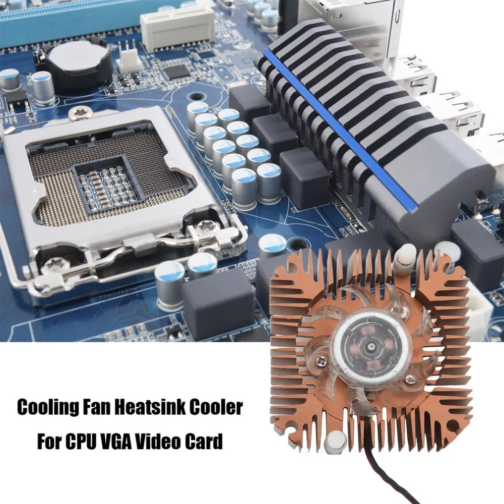 

Fashionable Design Durable Metal Material Cooling Fan Heatsink Cooler For CPU VGA Video Card For PC Computer