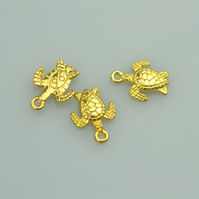 

35pcs 16*12mm gold color tortoise Alloy charms pendant fit necklace bracelet diy Pendants for jewelry making 4029A