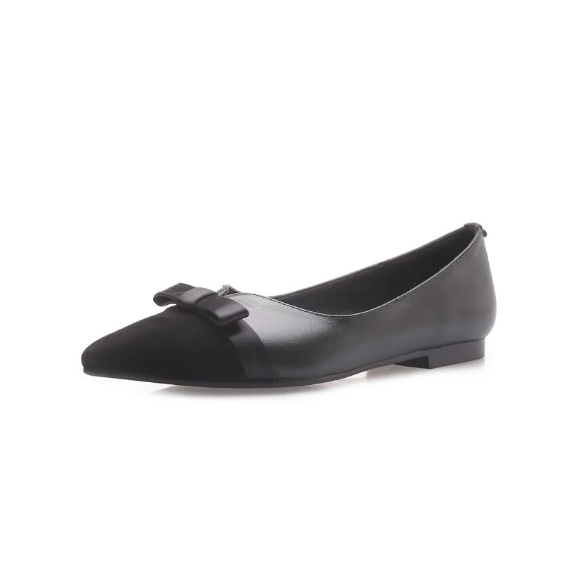 

2019 spring and autumn female pointed European and American fashion casual women's shoes black ljj 0324
