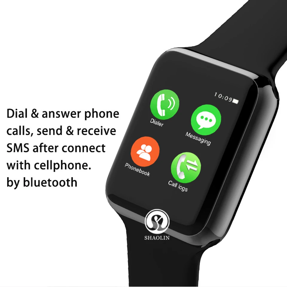SHAOLIN Bluetooth Smart Watch Heart Rate Monitor Smartwatch Wearable Devices for iPhone IOS and Android Smartphones apple watch-7