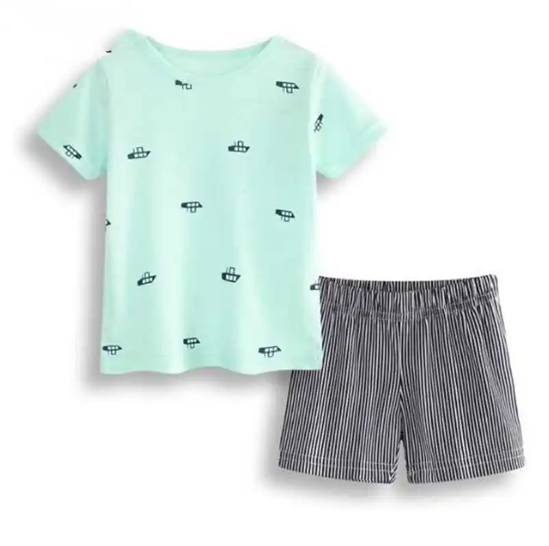 Kid Toddler Baby Boys Shark Summer Vest T Shirt Top Shorts Pants Outfits Clothes