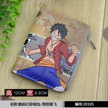 

Anime One Piece Cosplay Pu leather color new cute wallets child birthday present