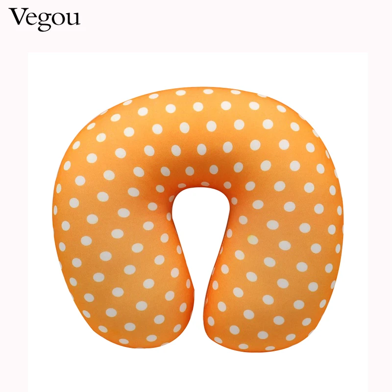 U Shaped Travel Pillow Rest Pillow Cushion Car Flight Multicolor