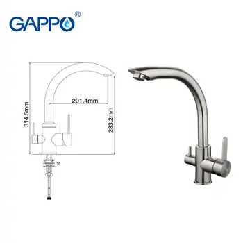 GAPPO water filter taps Kitchen sink faucet mixer tap drinking water tap kitchen faucet tap Cold Hot Water purifier mixer G4399