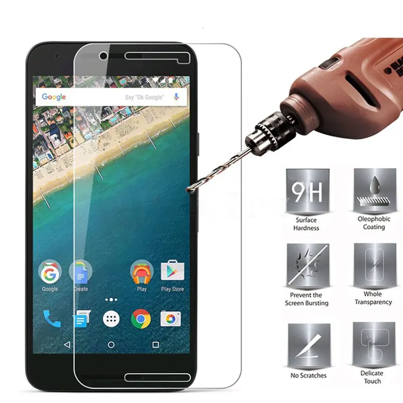 Закаленное стекло для LG Google Nexus 5X Защита экрана 9H 2.5D Защитная пленка телефона
