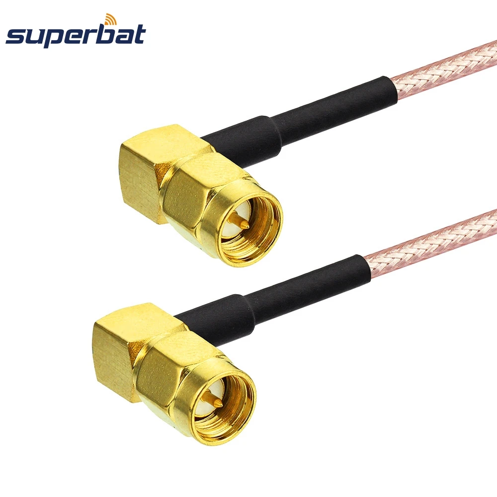 Superbat SMA штекер для подключения прямого угла Разъем Pigtail Джампер кабель RG316