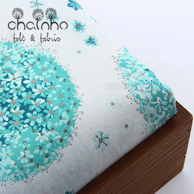 

Cotton Fabric Patchwork For Sewing DIY Handmade Hometextile Cloth For Dress Curtain Patchwork Green Dandelion pattern 160*50cm