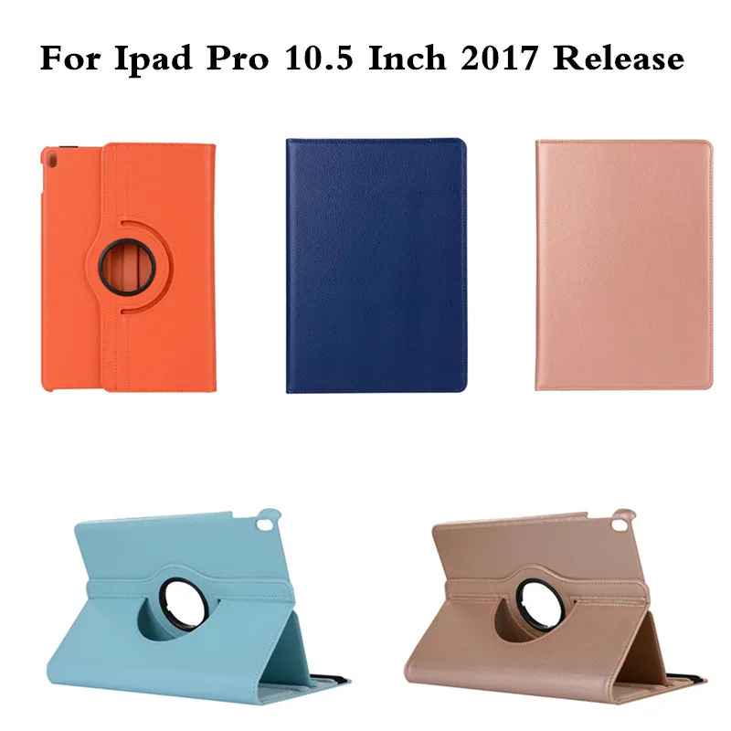 

for Apple ipad Pro 10.5 inch Case Solid PU Leather Rotating Stand Holder Flip for ipad pro 10.5 2017 Tablet Protective Cover